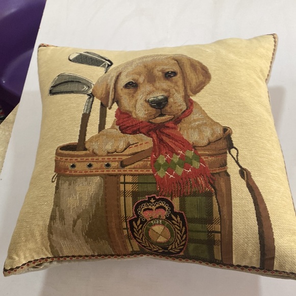 Vintage Crown Textile Co., LTD Labrador dog golf pillow decorative feather fill - Picture 14 of 16